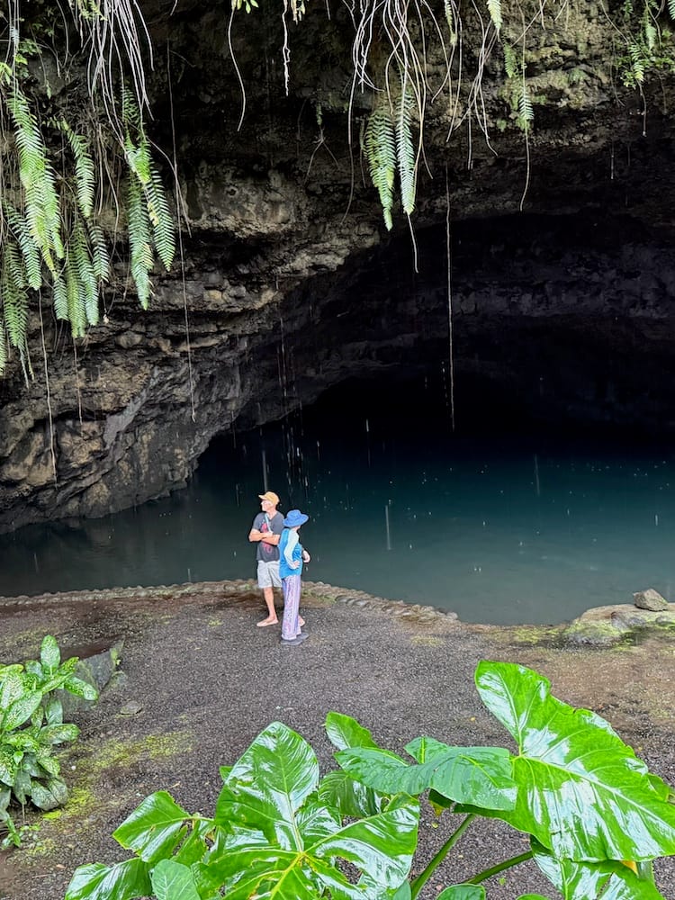 Exploring Caves During West Coast Half Day Tour of Tahiti