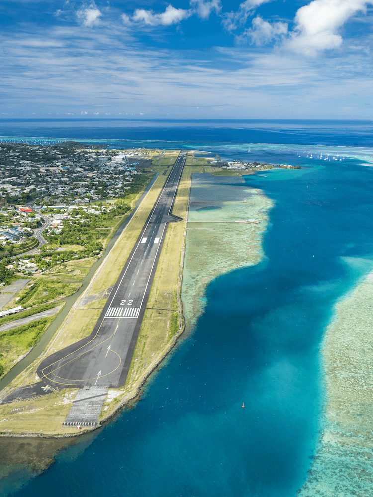 Unique Tahiti - Tahitian Island Tours - Aerial View of the Airport