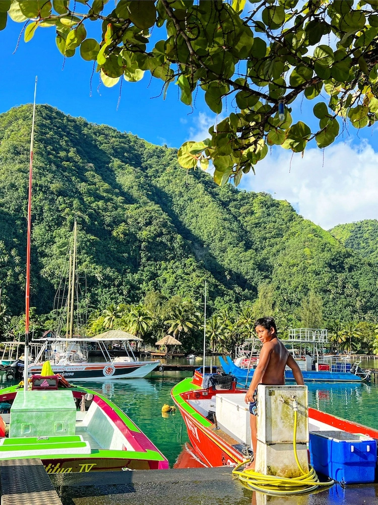 Views ofr Teahupoo Village During West Coast Full Day Tour of Tahiti