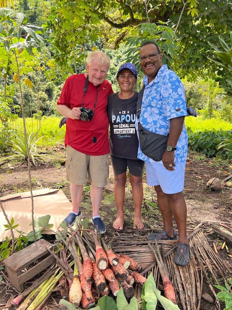 West Coast Half Day Tour of Tahiti - Meet the Locals Jacqueline and her Taro Fields