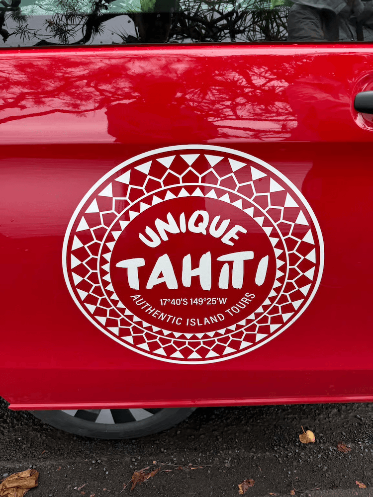 West Cost Full Day Tour of Tahiti - Red Van (Close Up)