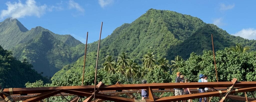 Unique Tahiti - West Coast Full Day Tour - Mountain Bridge Backdrop