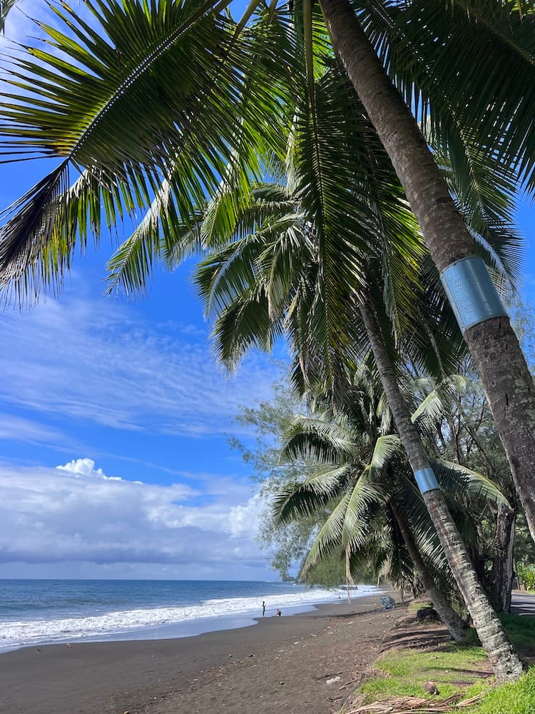 East Coast Tour of Tahiti - Black Sand Beach