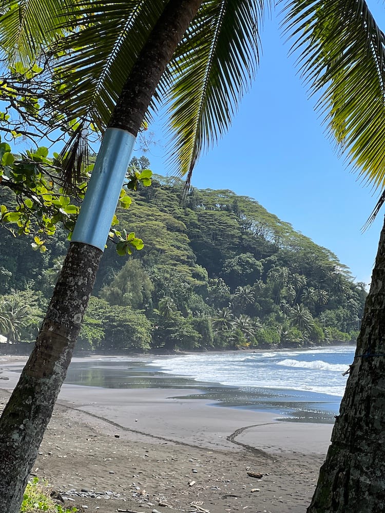 East Coast Tour of Tahiti - Black Sand Coast