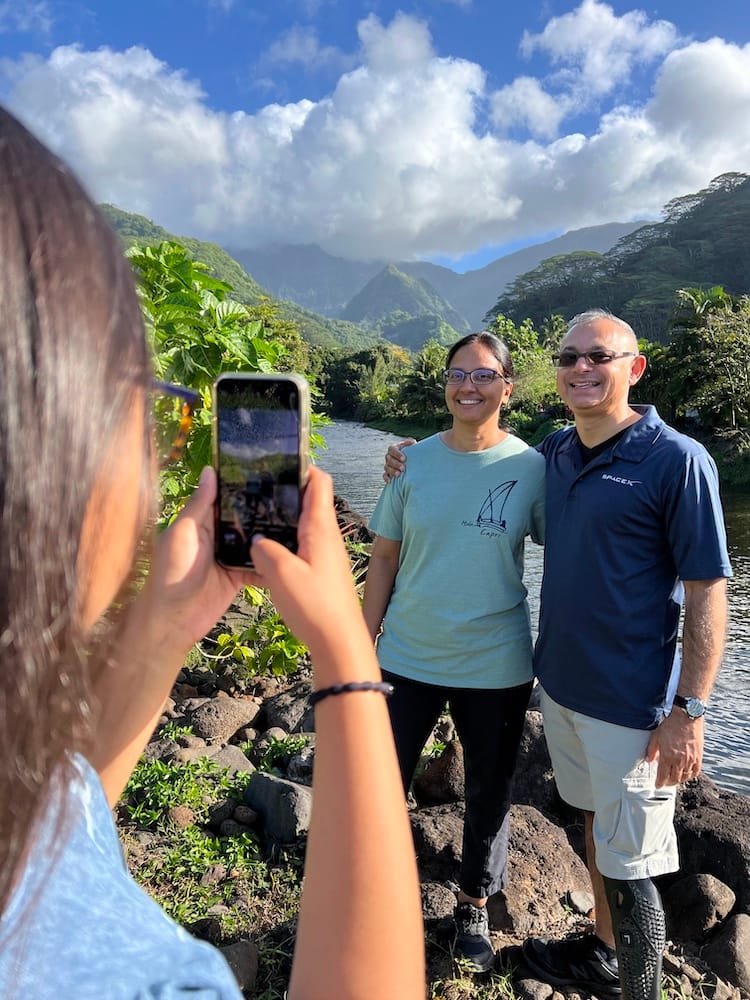East Coast Tour of Tahiti - Couple Getting Their Photo Taken