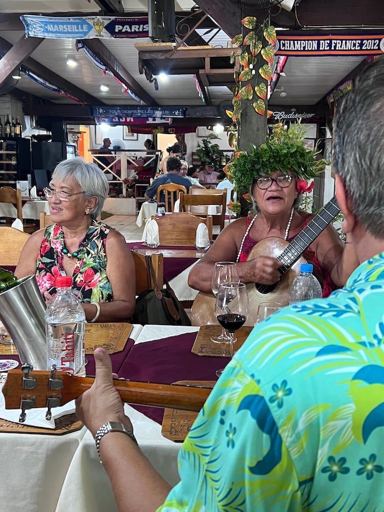 East Coast Tour of Tahiti - Playing Guitar