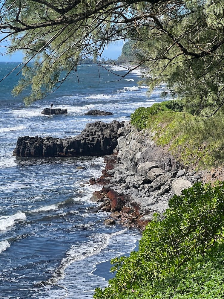 East Coast Tour of Tahiti - Rocky Coast with Waves